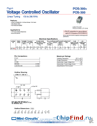 Datasheet POS-25+ manufacturer Mini-Circuits